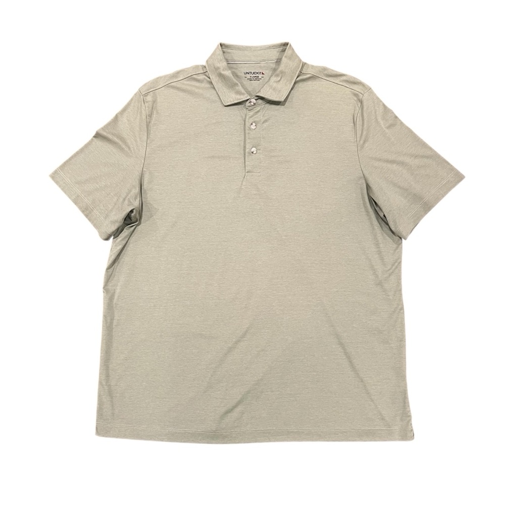 UNTUCKit Men’s Van‎ Der Heyden Short-Sleeve Cotton Polo
Light Green XL